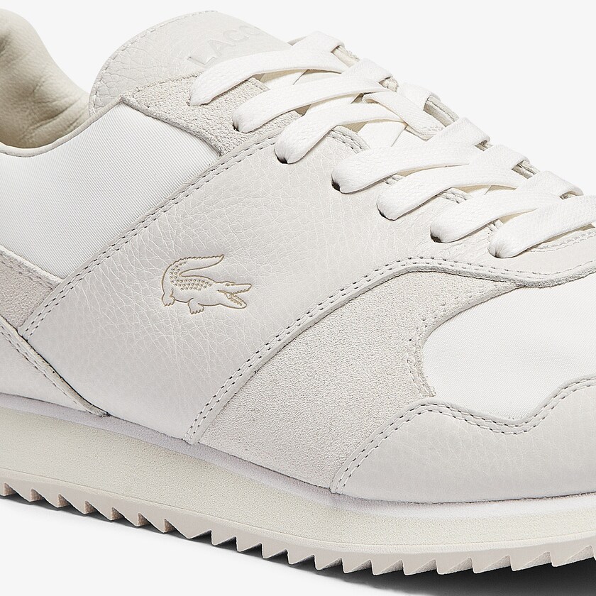 Tenis Lacoste Aesthet Luxe Leather Hombre Blancos Negros | XJ7-55315B1