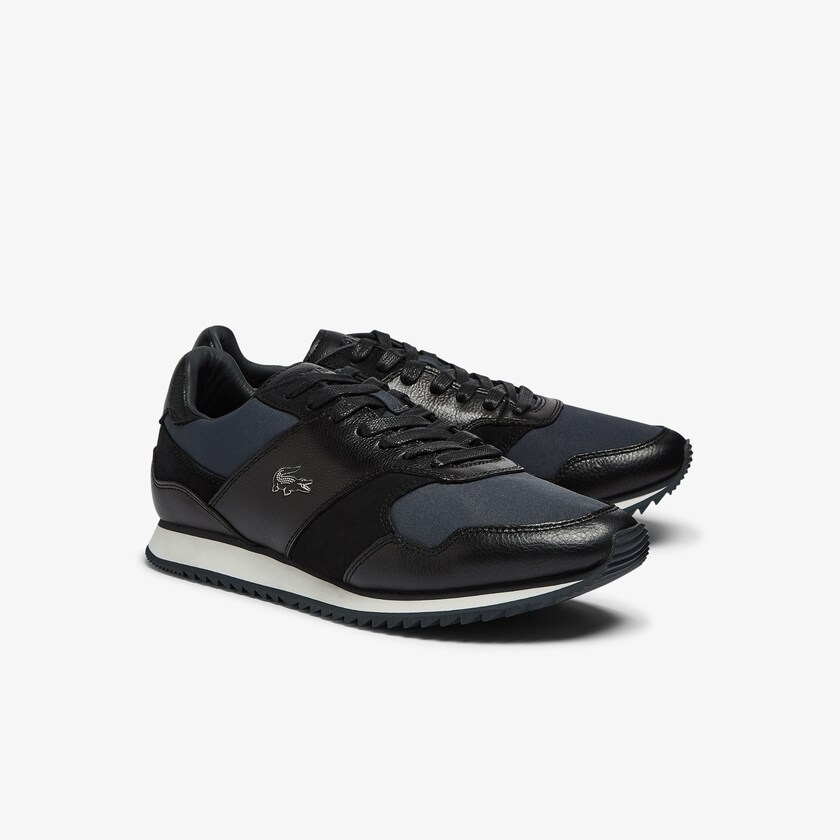 Tenis Lacoste Aesthet Luxe Leather Hombre Negros | BZ7-70997B2