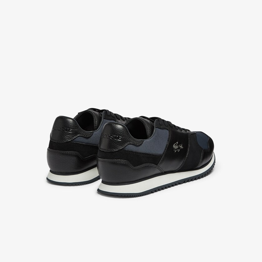 Tenis Lacoste Aesthet Luxe Leather Hombre Negros | BZ7-70997B2
