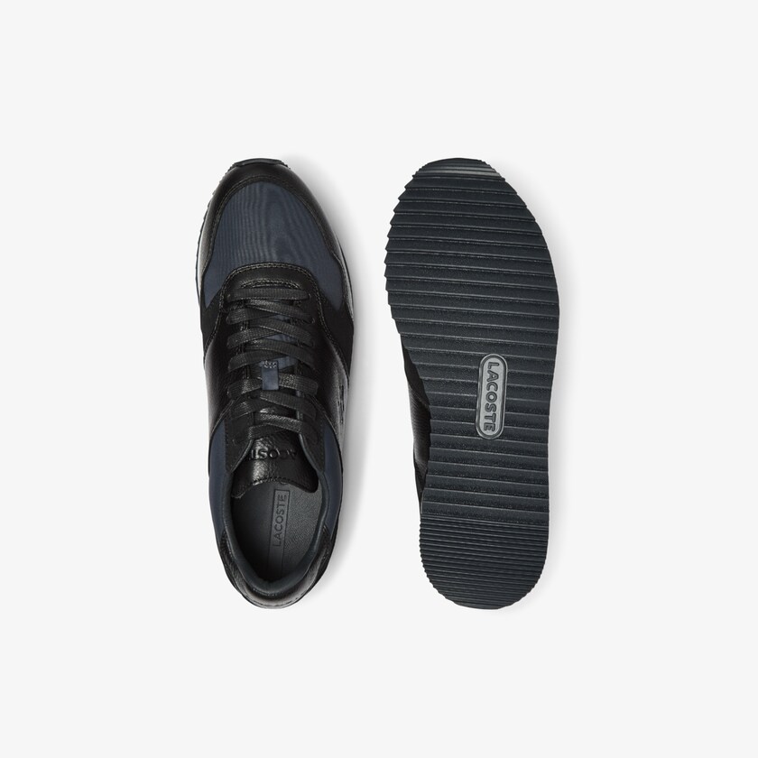 Tenis Lacoste Aesthet Luxe Leather Hombre Negros | BZ7-70997B2