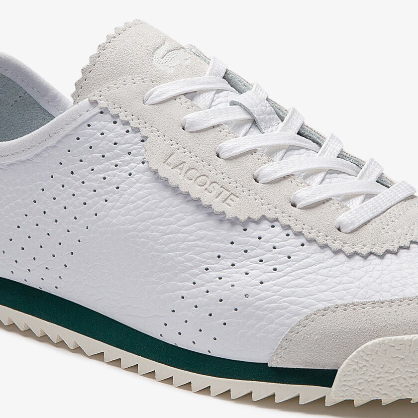 Tenis Lacoste Ascenta Leather and Suede Mujer Blancos | SJ0-27612W6