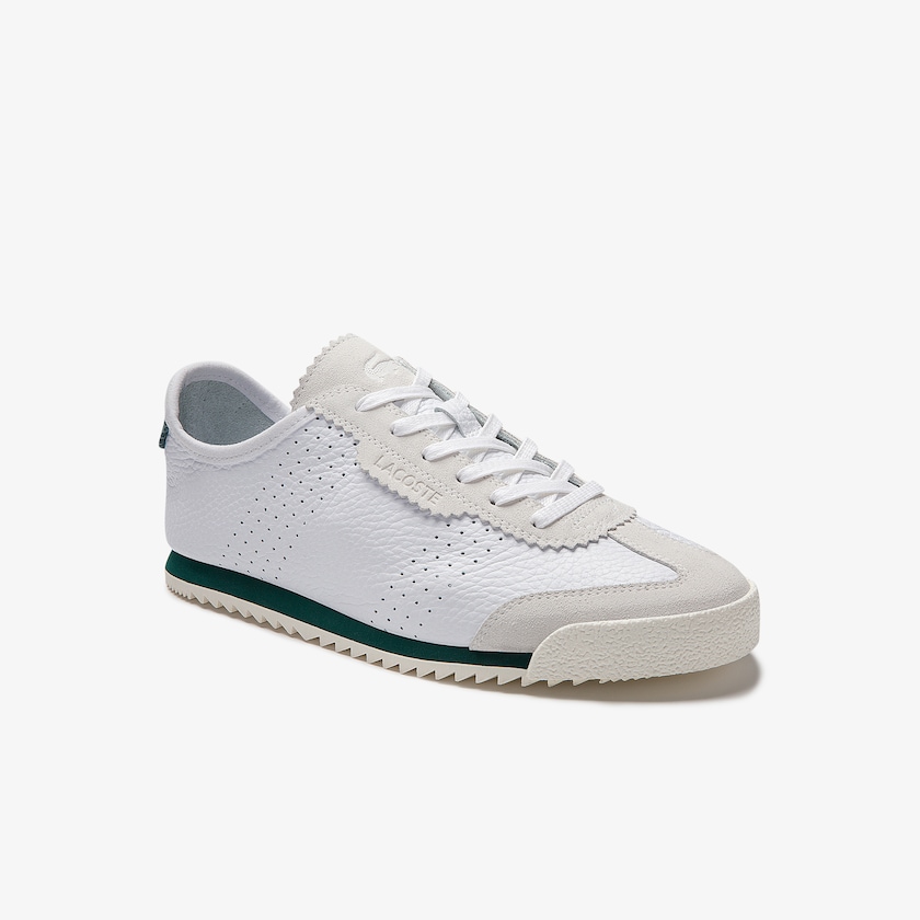 Tenis Lacoste Ascenta Leather and Suede Mujer Blancos | SJ0-27612W6