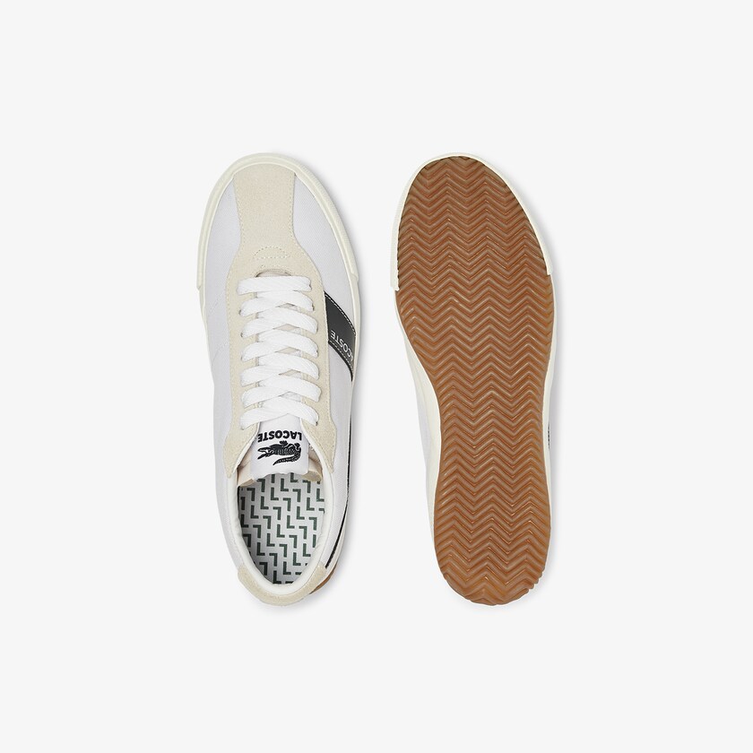 Tenis Lacoste Ball Net Canvas and Suede Mujer Blancos | DT6-13311N5