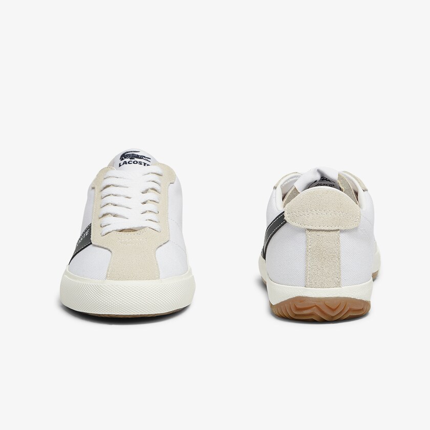 Tenis Lacoste Ball Net Canvas and Suede Mujer Blancos | DT6-13311N5
