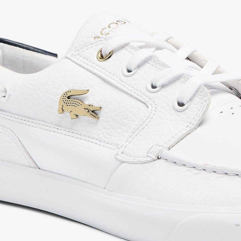 Tenis Lacoste Bayliss Deck Leather Hombre Blancos | GL7-01070P6