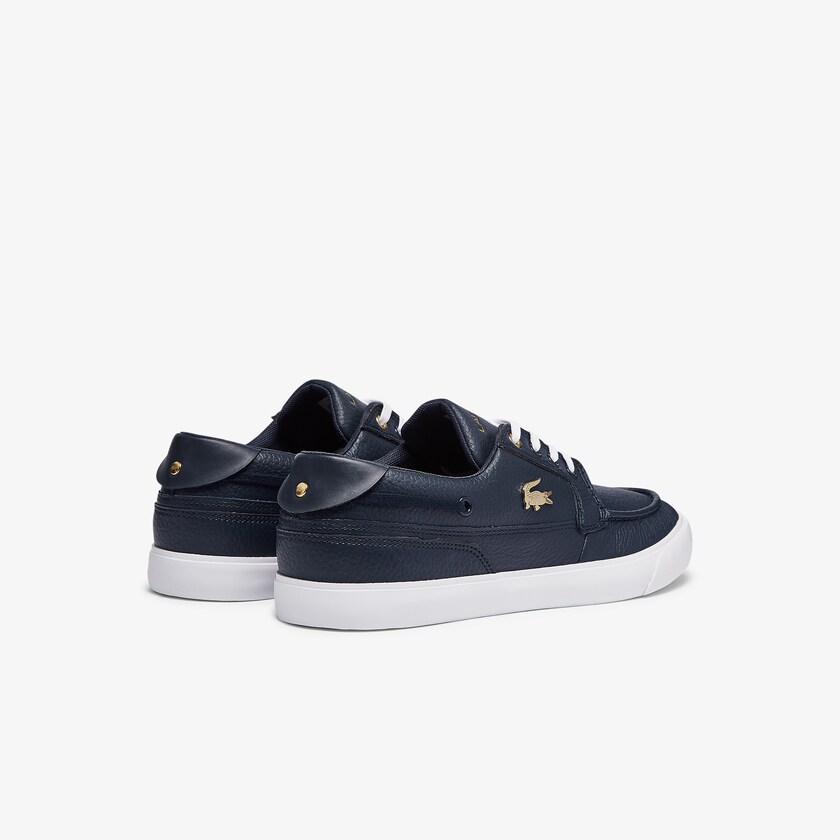 Tenis Lacoste Bayliss Deck Leather Hombre Azul Marino Blancos | CQ8-27062O7