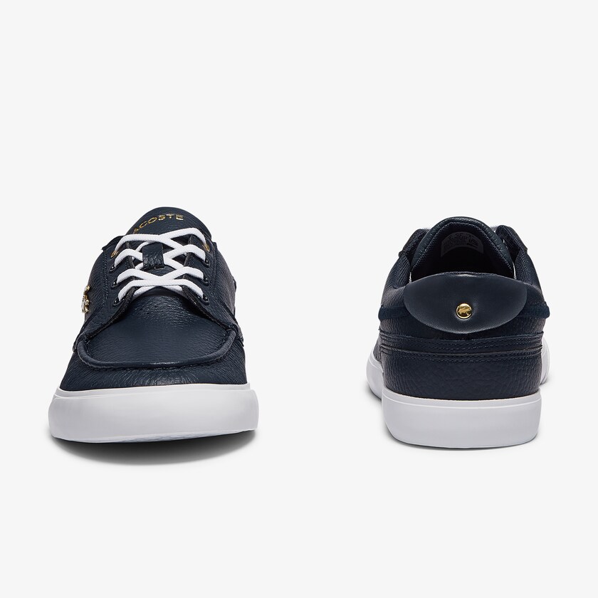 Tenis Lacoste Bayliss Deck Leather Hombre Azul Marino Blancos | CQ8-27062O7