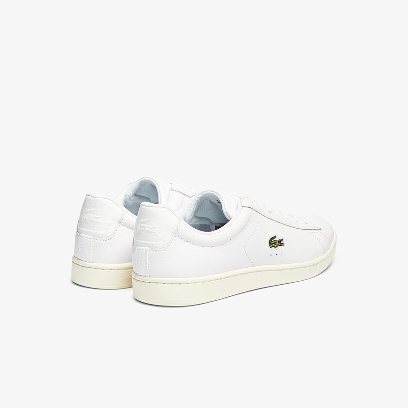 Tenis Lacoste Carnaby Evo Leather Accent Hombre Blancos Grises | KD9-27992R9