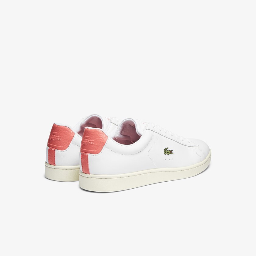 Tenis Lacoste Carnaby Evo Leather Accent Hombre Blancos Beige | LF2-62496B9