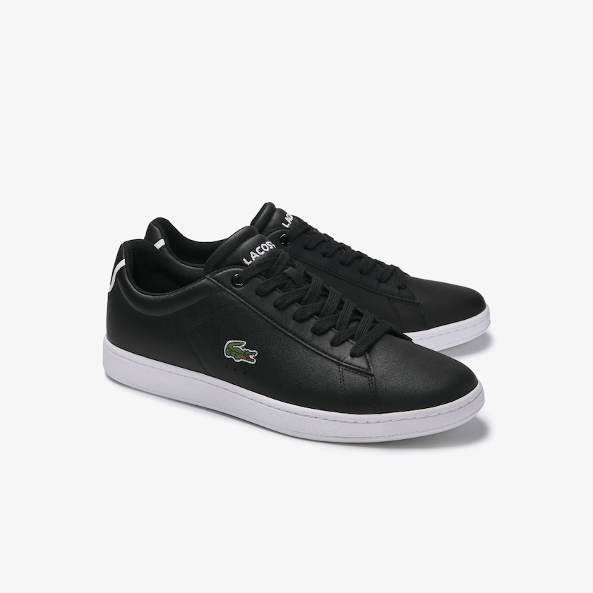 Tenis Lacoste Carnaby Evo Leather Hombre Negros | DO4-23952S6