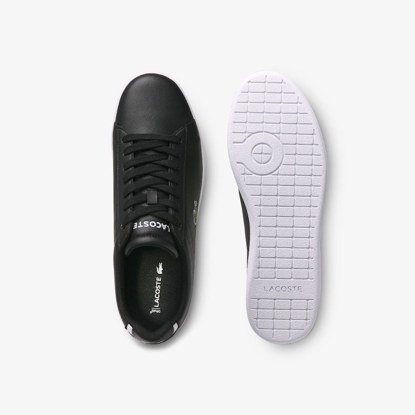Tenis Lacoste Carnaby Evo Leather Hombre Negros | DO4-23952S6