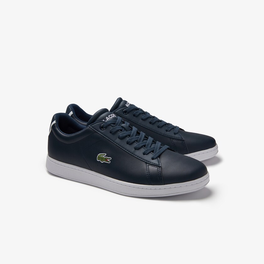 Tenis Lacoste Carnaby Evo Leather Hombre Azul Marino Azules | RZ4-08030N3