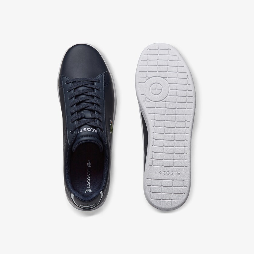 Tenis Lacoste Carnaby Evo Leather Hombre Azul Marino Azules | RZ4-08030N3