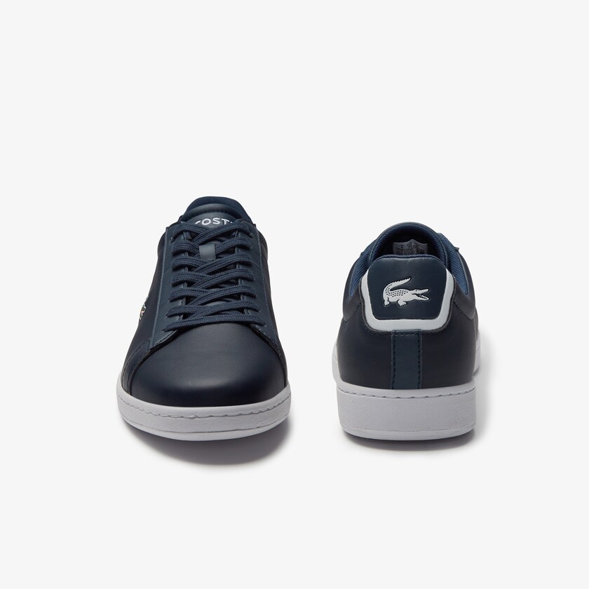 Tenis Lacoste Carnaby Evo Leather Hombre Azul Marino Azules | RZ4-08030N3