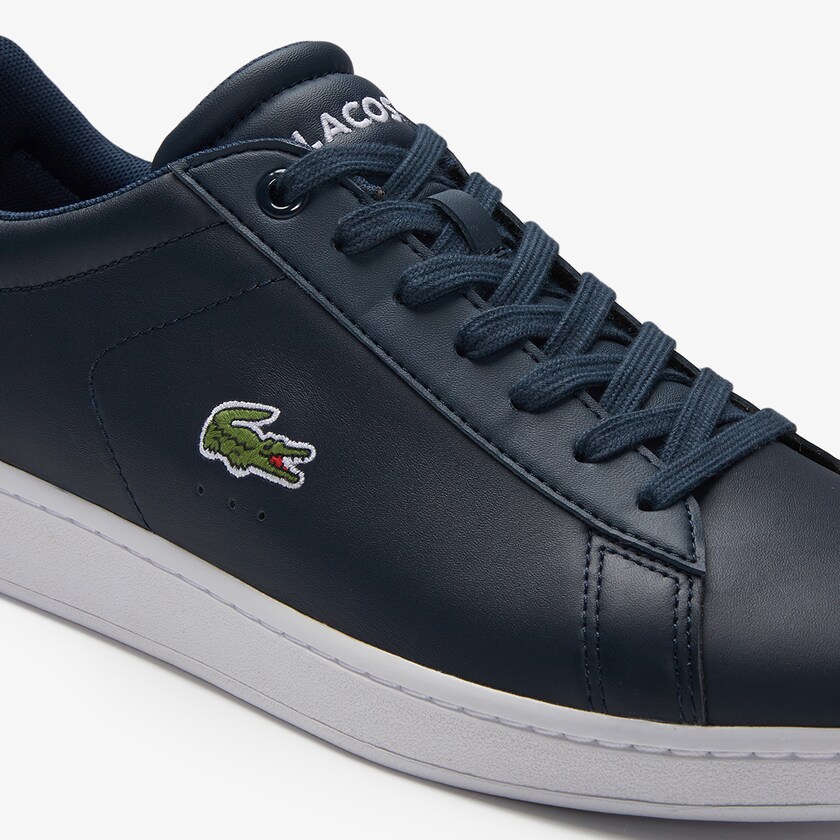 Tenis Lacoste Carnaby Evo Leather Hombre Azul Marino Azules | RZ4-08030N3