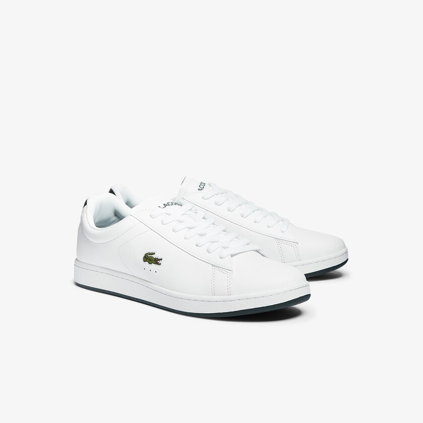 Tenis Lacoste Carnaby Evo Leather Hombre Blancos | JF2-39963H9