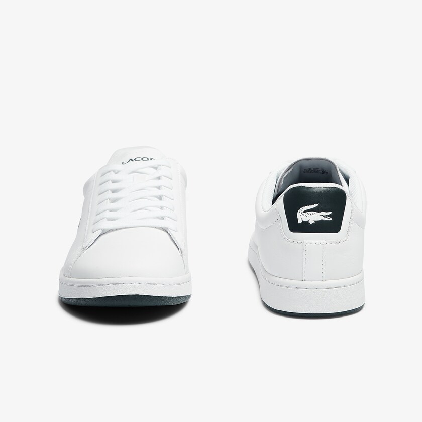 Tenis Lacoste Carnaby Evo Leather Hombre Blancos | JF2-39963H9