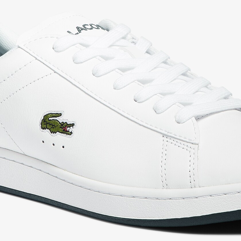 Tenis Lacoste Carnaby Evo Leather Hombre Blancos | JF2-39963H9