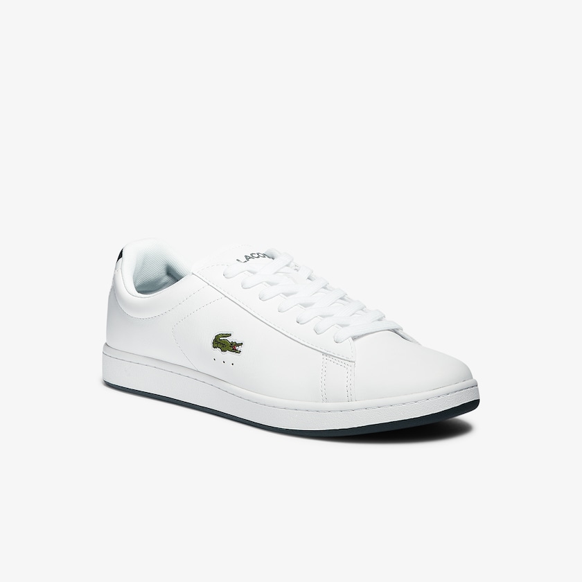 Tenis Lacoste Carnaby Evo Leather Hombre Blancos | JF2-39963H9