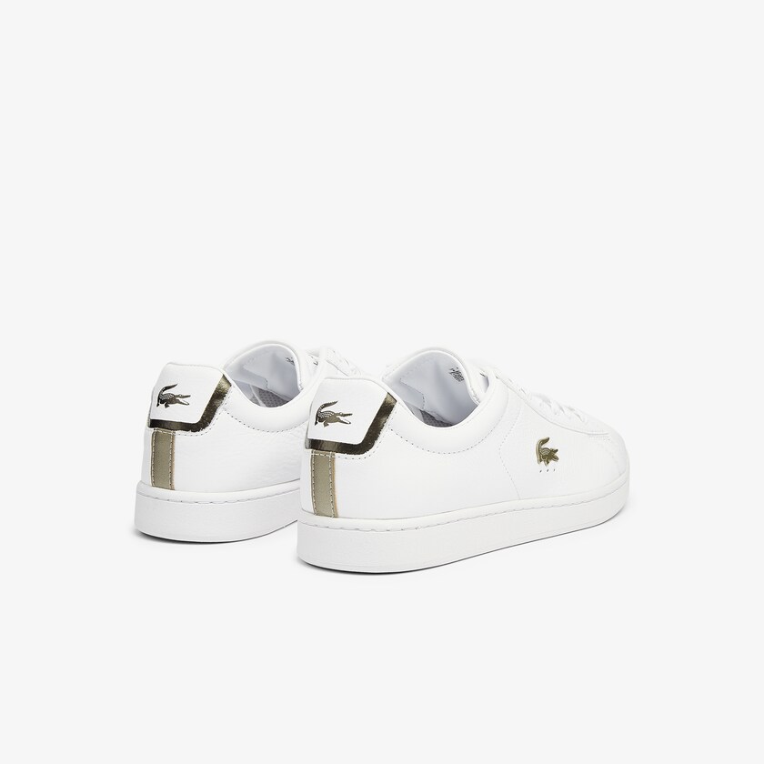 Tenis Lacoste Carnaby Evo Leather Platinum Hombre Blancos Blancos | YZ3-70117H7