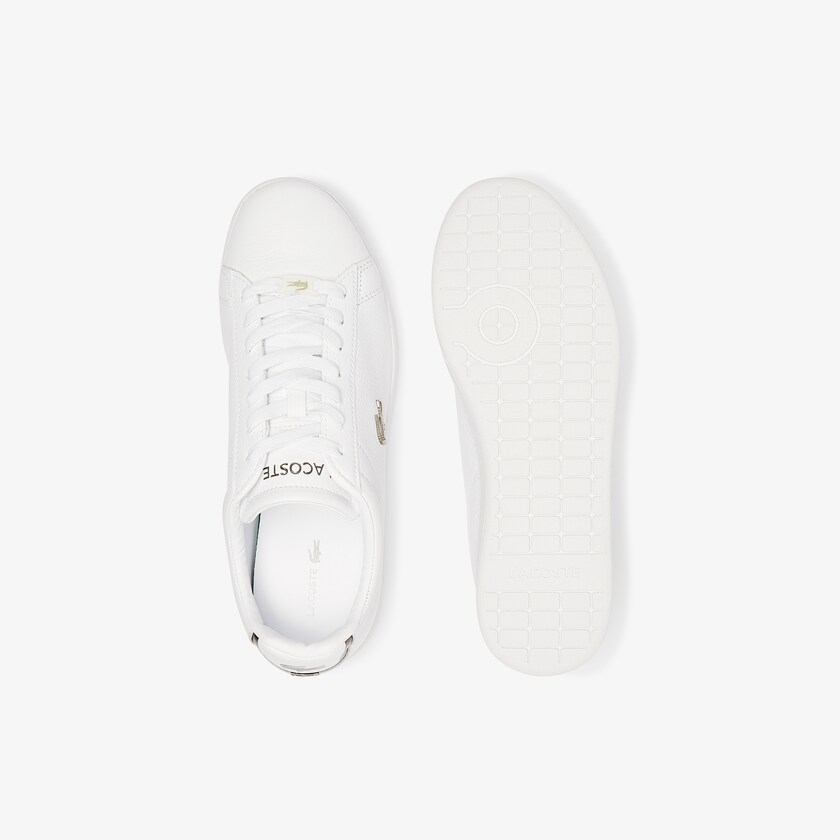 Tenis Lacoste Carnaby Evo Leather Platinum Hombre Blancos Blancos | YZ3-70117H7