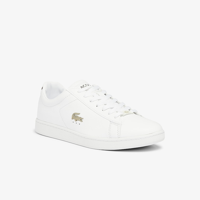 Tenis Lacoste Carnaby Evo Leather Platinum Hombre Blancos Blancos | YZ3-70117H7