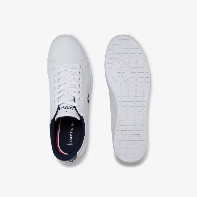 Tenis Lacoste Carnaby Evo Leather and Synthetic Hombre Blancos Beige | IZ8-85098T4