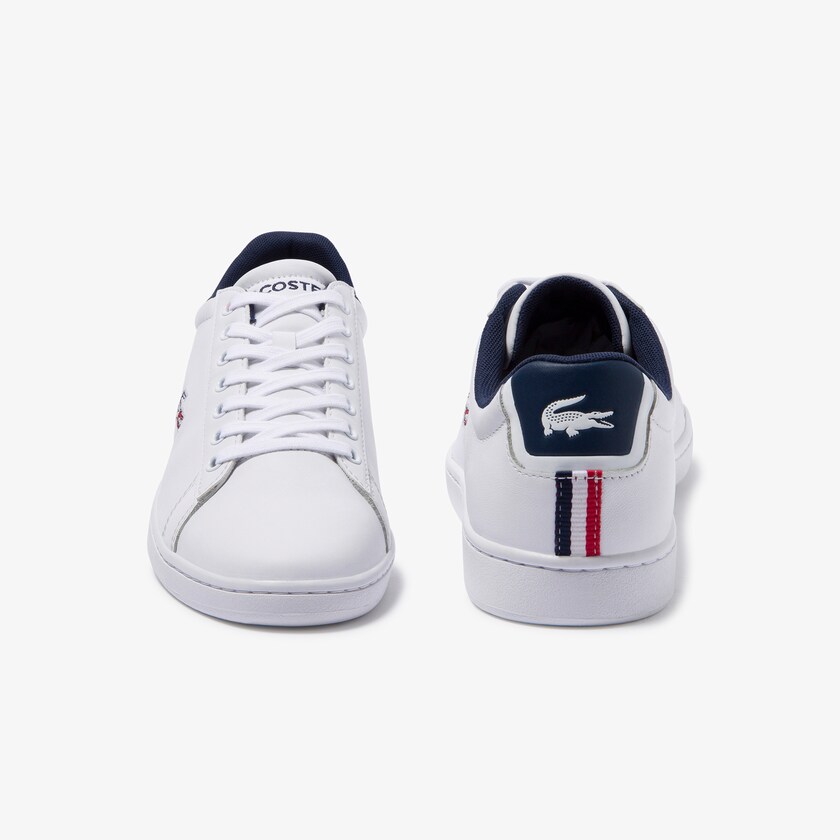 Tenis Lacoste Carnaby Evo Leather and Synthetic Hombre Blancos Beige | IZ8-85098T4