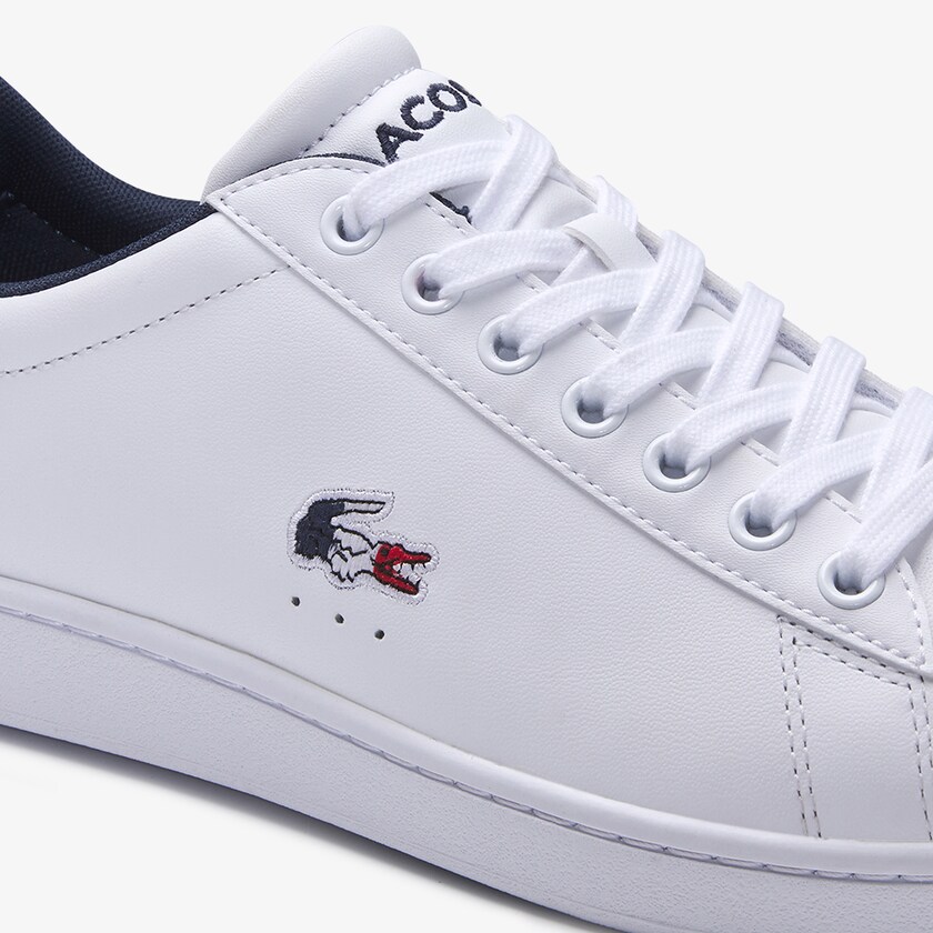 Tenis Lacoste Carnaby Evo Leather and Synthetic Hombre Blancos Beige | IZ8-85098T4