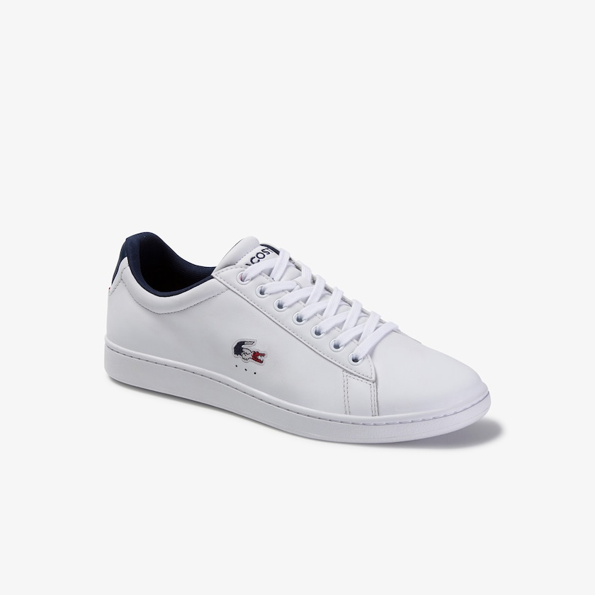 Tenis Lacoste Carnaby Evo Leather and Synthetic Hombre Blancos Beige | IZ8-85098T4