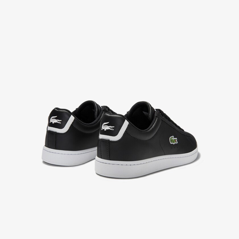 Tenis Lacoste Carnaby Evo Mesh-lined Leather Mujer Negros | LT4-20072K5