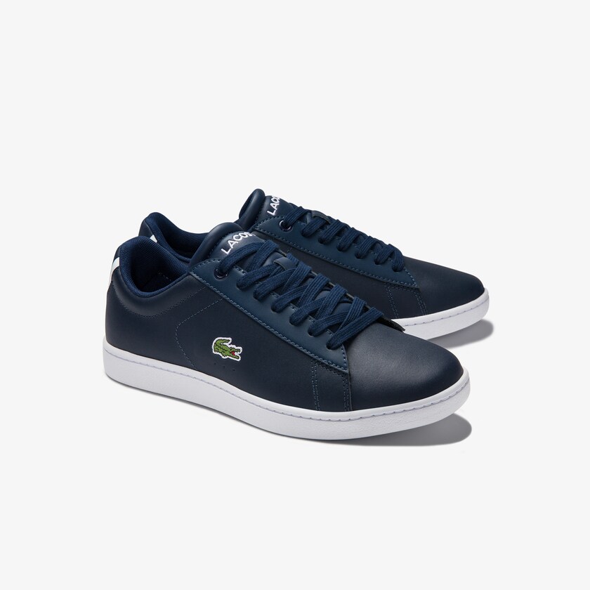 Tenis Lacoste Carnaby Evo Mesh-lined Leather Mujer Azul Marino | ZL6-19811K0