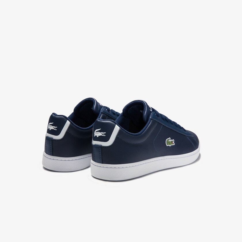 Tenis Lacoste Carnaby Evo Mesh-lined Leather Mujer Azul Marino | ZL6-19811K0