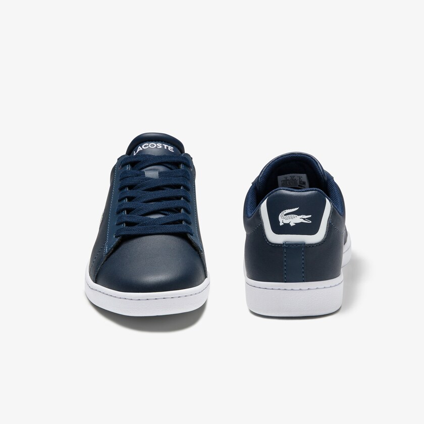Tenis Lacoste Carnaby Evo Mesh-lined Leather Mujer Azul Marino | ZL6-19811K0