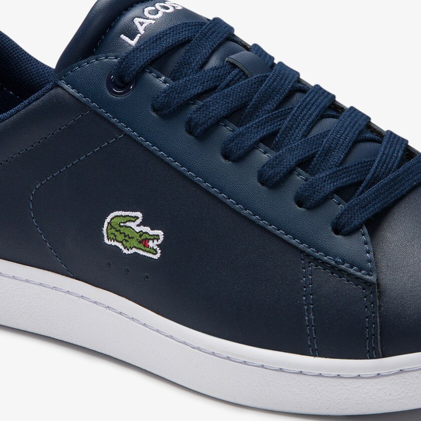 Tenis Lacoste Carnaby Evo Mesh-lined Leather Mujer Azul Marino | ZL6-19811K0