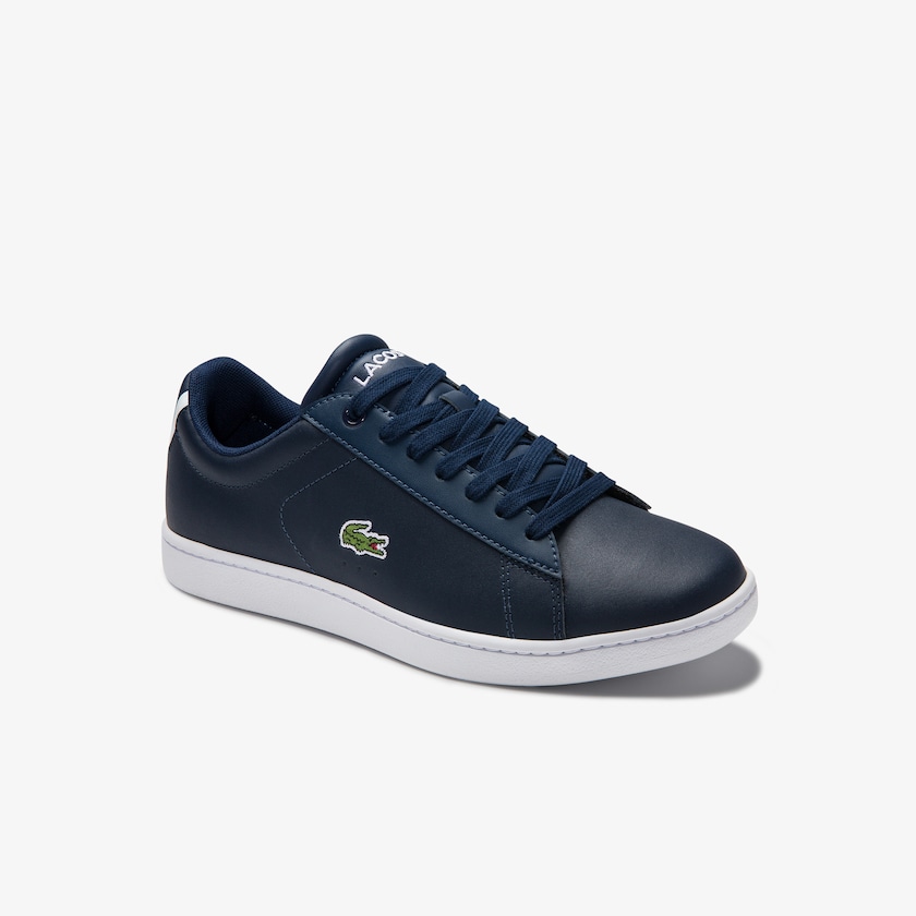 Tenis Lacoste Carnaby Evo Mesh-lined Leather Mujer Azul Marino | ZL6-19811K0