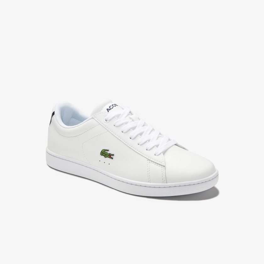 Tenis Lacoste Carnaby Evo Mesh-lined Leather Mujer Blancos | BJ6-02770F4