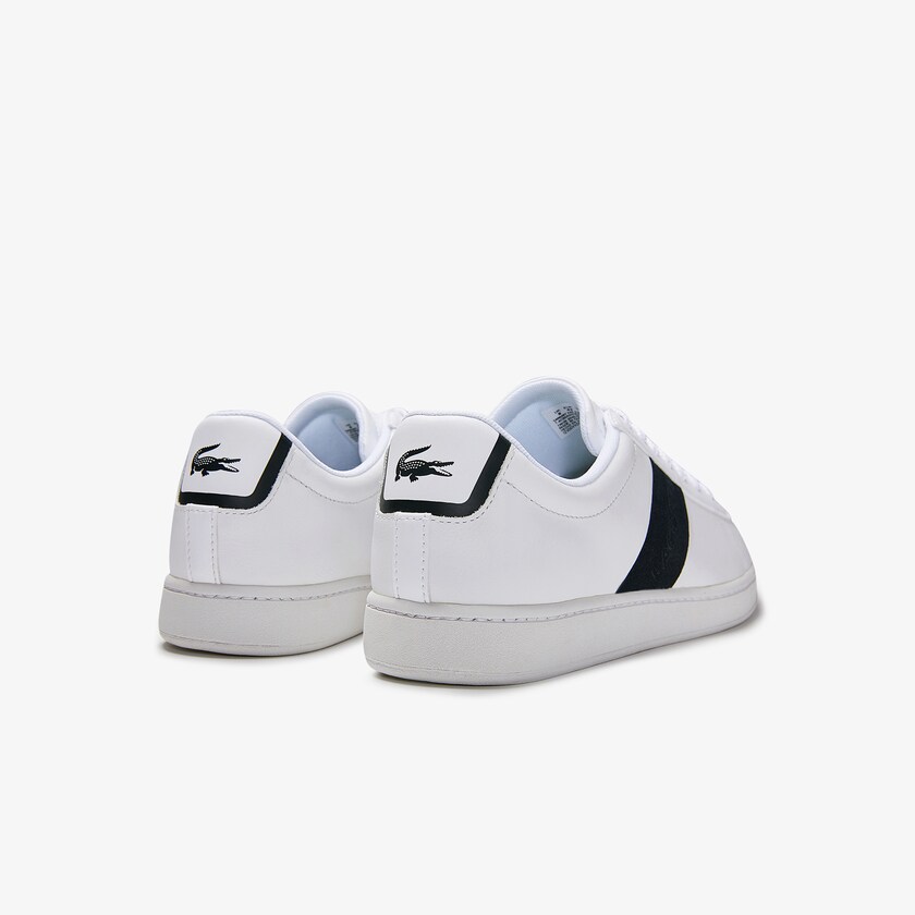 Tenis Lacoste Carnaby Evo Pigmented Leather Hombre Blancos Azul Marino | FA4-39093N7
