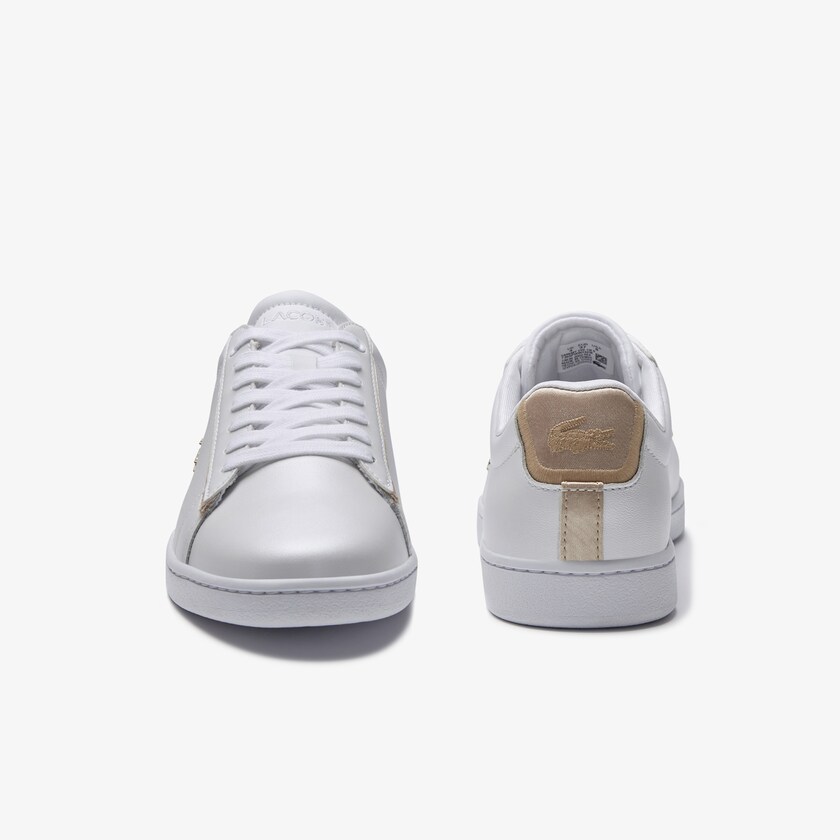 Tenis Lacoste Carnaby Evo Satin and Leather Mujer Blancos | AK6-79187L9