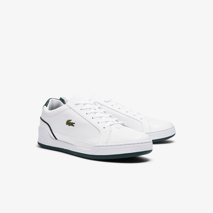 Tenis Lacoste Challenge Leather Hombre Blancos | OM8-22372Z9