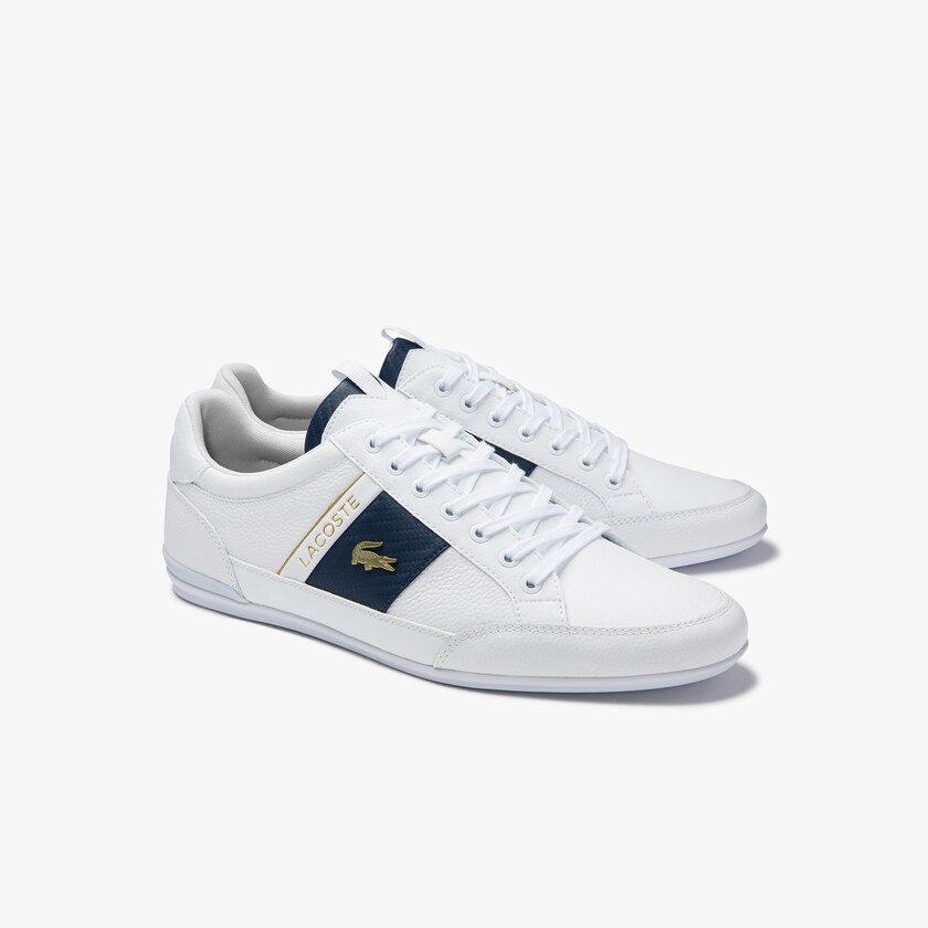Tenis Lacoste Chaymon Leather and Carbon Fibre Hombre Blancos Blancos | ED8-25762M0