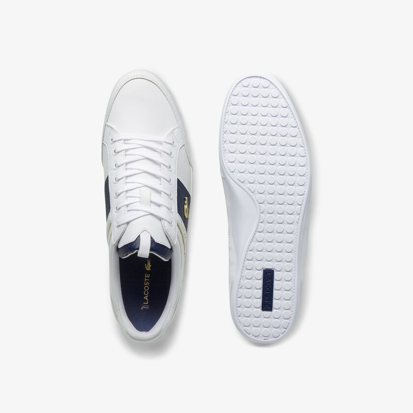 Tenis Lacoste Chaymon Leather and Carbon Fibre Hombre Blancos Blancos | ED8-25762M0