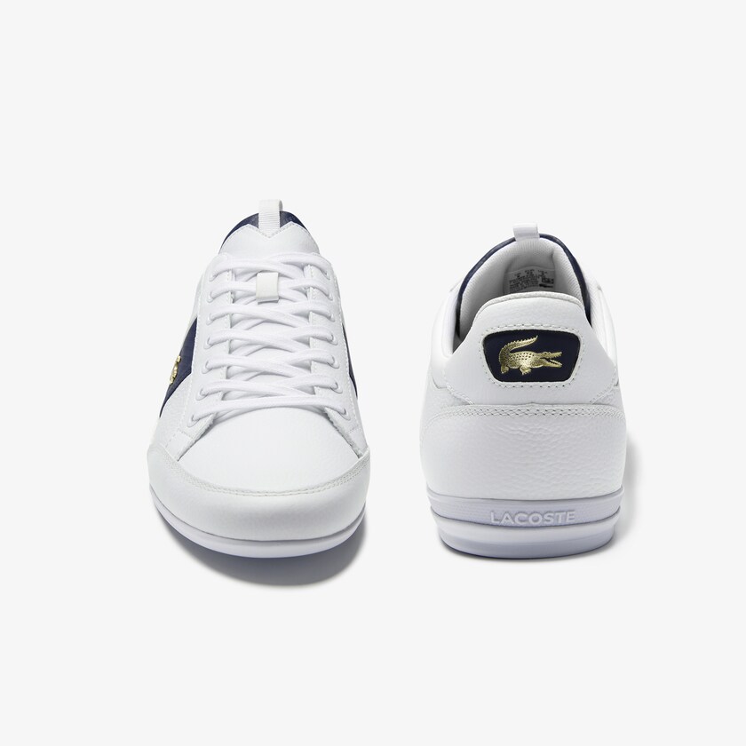 Tenis Lacoste Chaymon Leather and Carbon Fibre Hombre Blancos Blancos | ED8-25762M0
