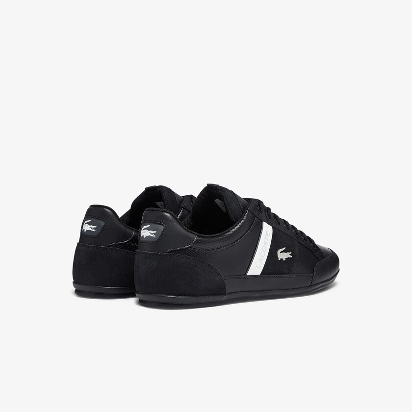 Tenis Lacoste Chaymon Leather and Suede Hombre Negros | AV1-13381W3