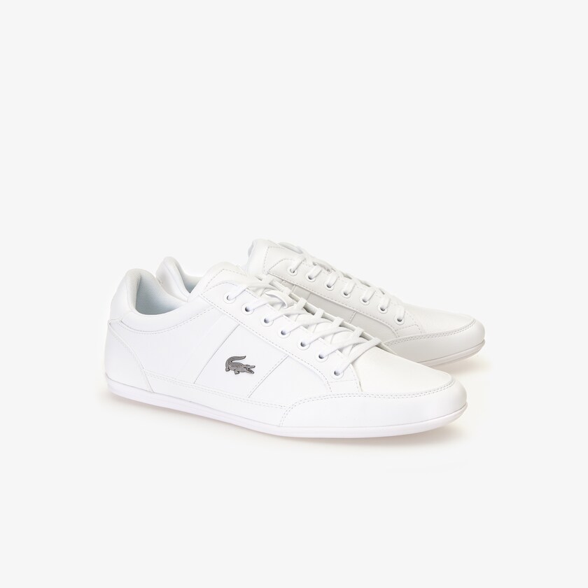 Tenis Lacoste Chaymon Nappa Leather Hombre Blancos | QV5-88288O8
