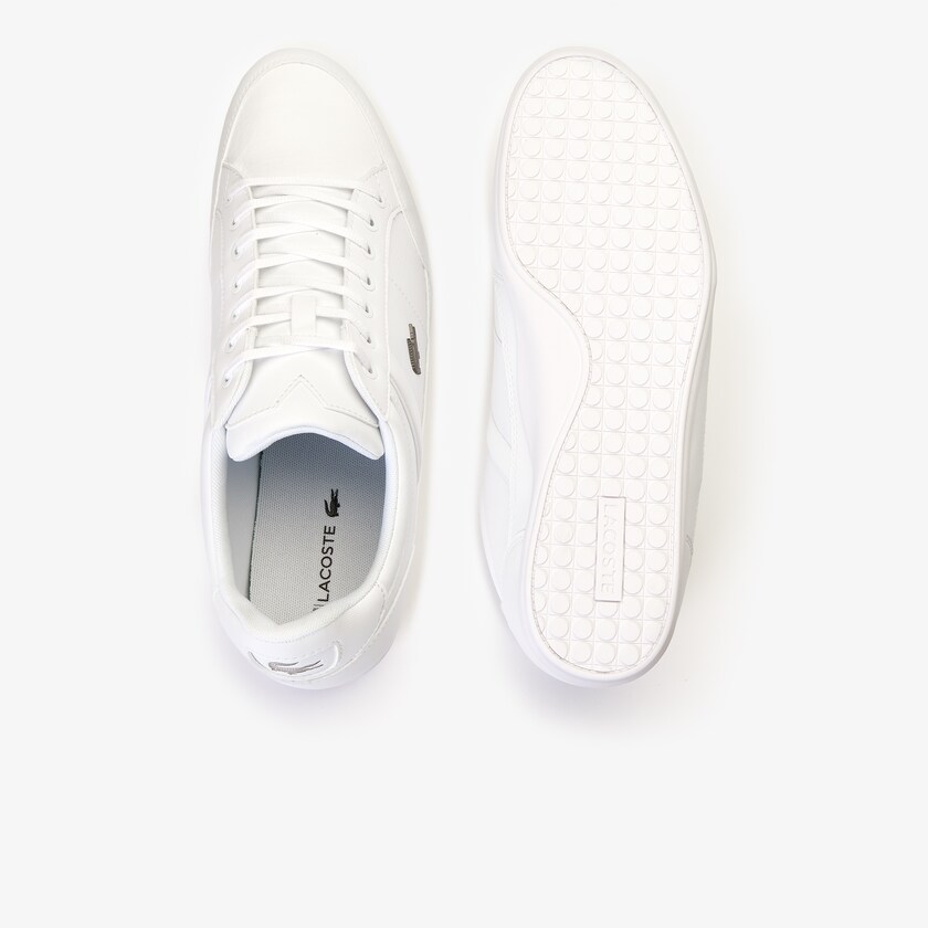 Tenis Lacoste Chaymon Nappa Leather Hombre Blancos | QV5-88288O8