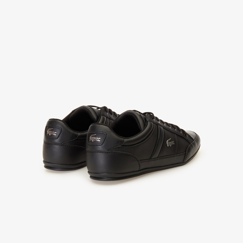Tenis Lacoste Chaymon Nappa Leather Hombre Negros | KE4-70627O8