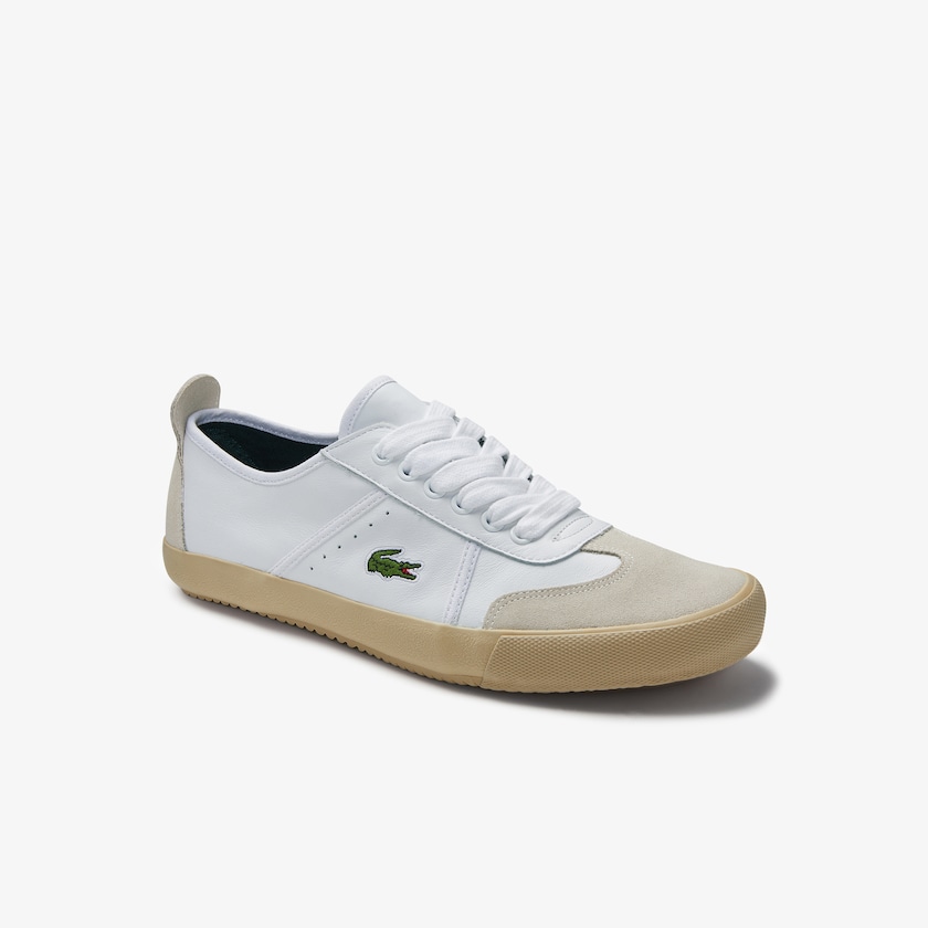 Tenis Lacoste Contest Leather and Suede Mujer Blancos Blancos | GG4-34423J8