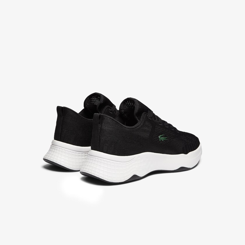 Tenis Lacoste Court-Drive Fly Textile Hombre Negros Blancos | SP0-75247Y8