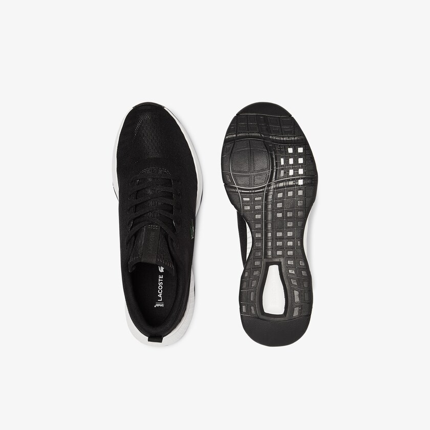 Tenis Lacoste Court-Drive Fly Textile Hombre Negros Blancos | SP0-75247Y8